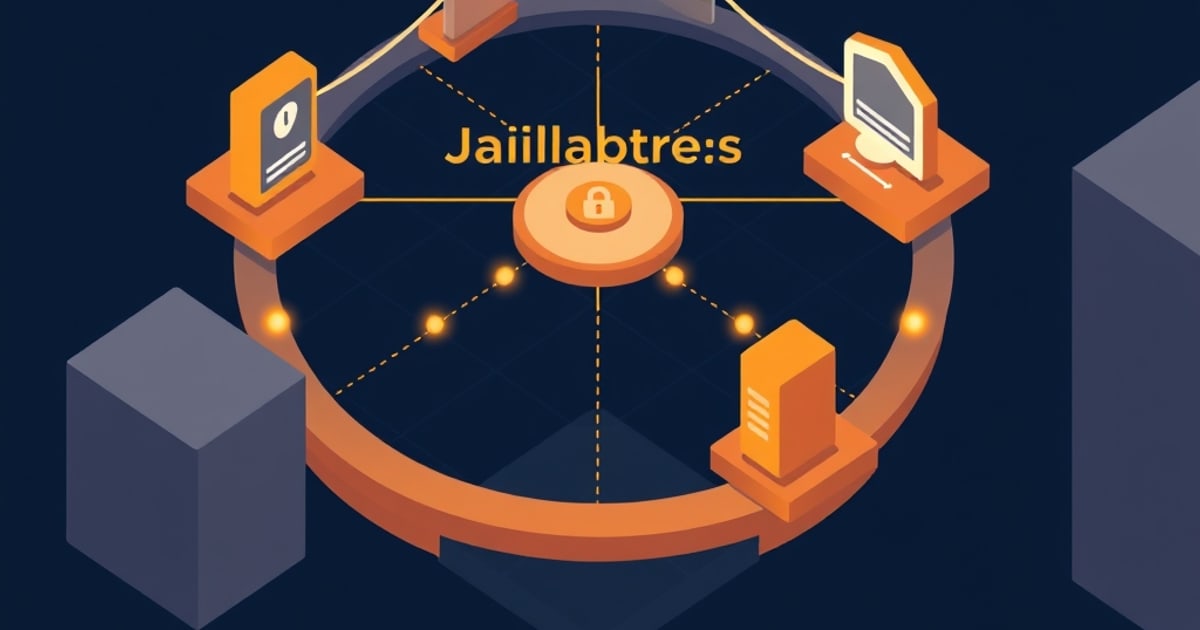 Isometric vector illustration showing interconnected gears and puzzle pieces representing competing objectives in llm security and alignment training.